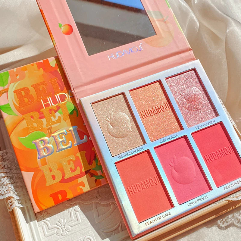 6-Color Blush & Highlight Palette