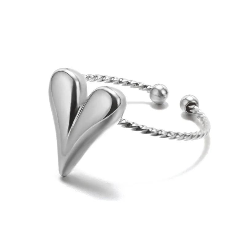 Luxury 316L Gold Stainless Steel Ring