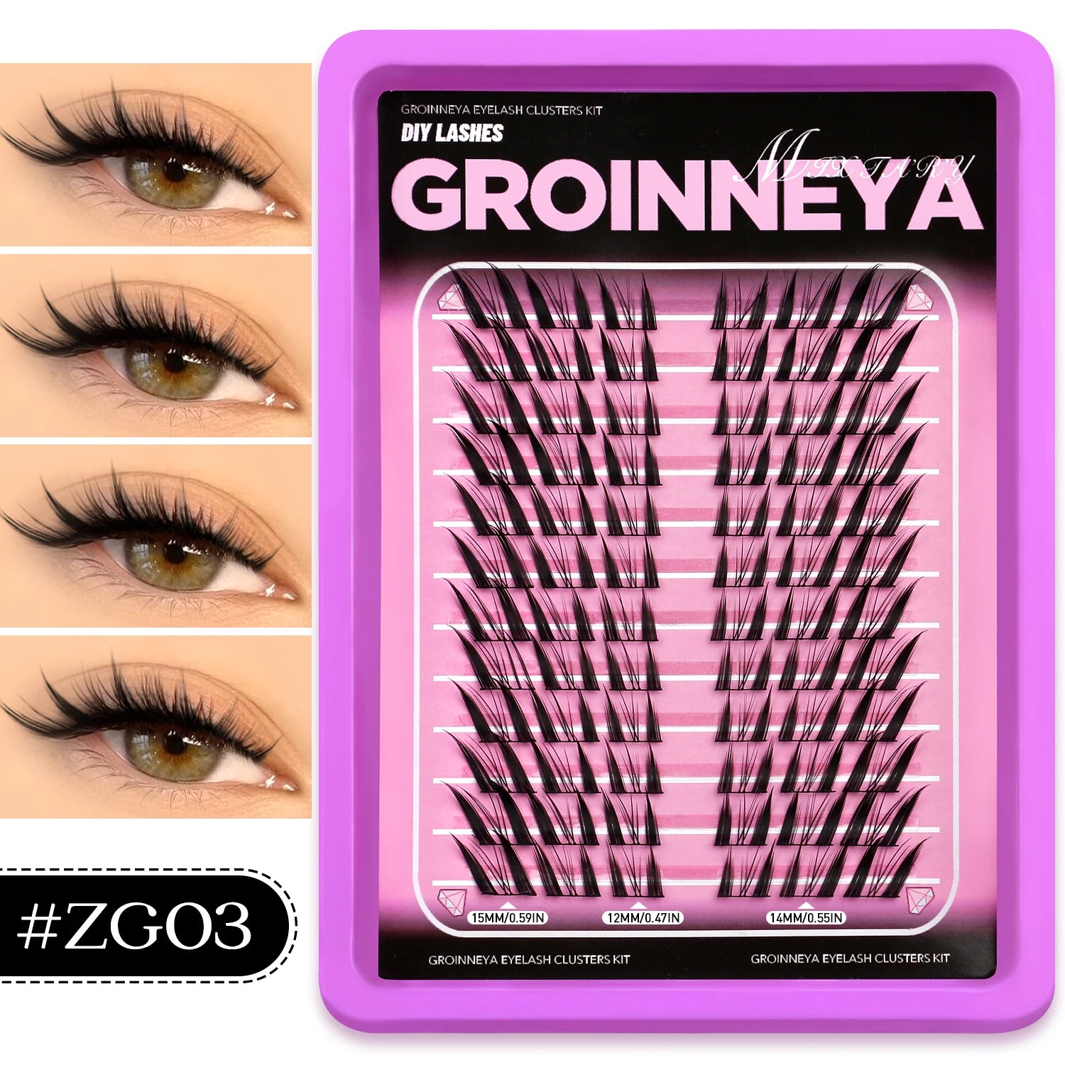 GROINNEYA DIY Lash Cluster Set