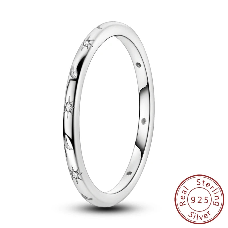 925 Silver Infinity Zircon Ring for Women