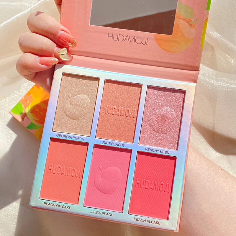 6-Color Blush & Highlight Palette