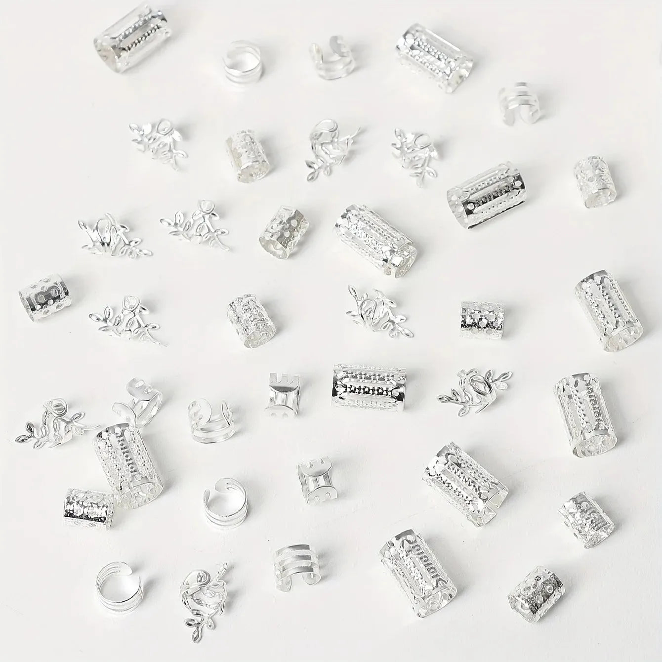 40PCS Women’s Hollow Hair Rings Set