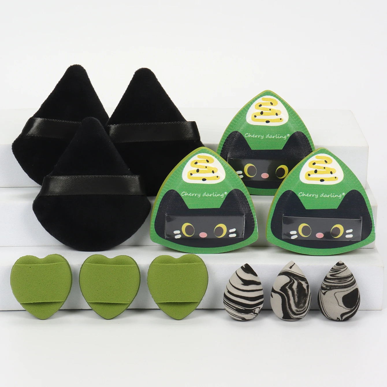 Cat Puff Makeup Blender Set