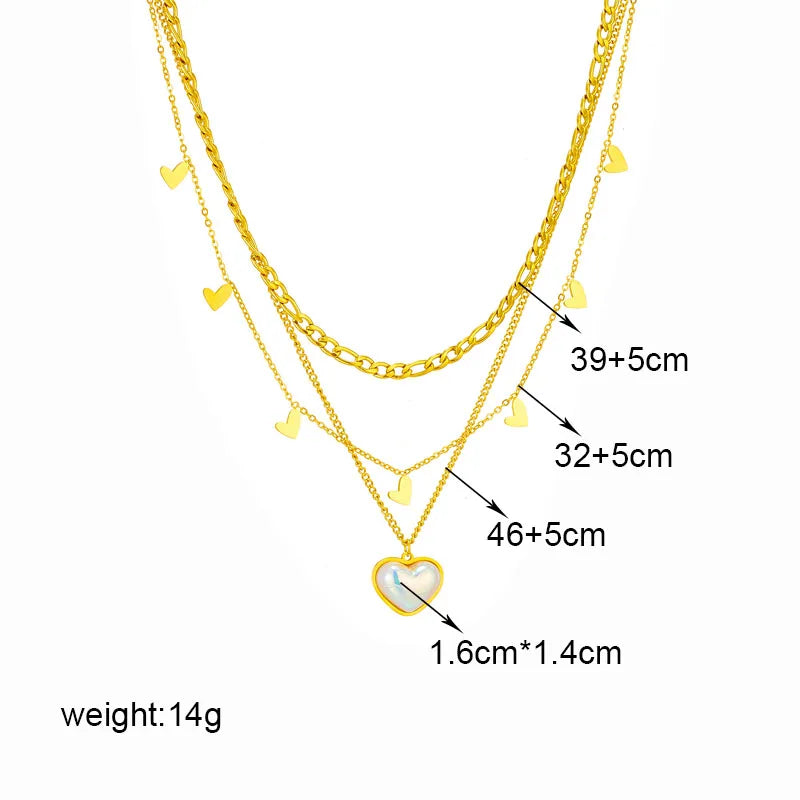 Stainless Steel Butterfly Moon Pendant Necklace