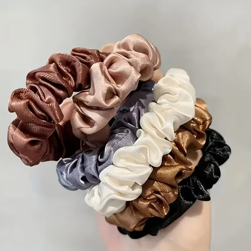 6pcs Satin Hair Scrunchies