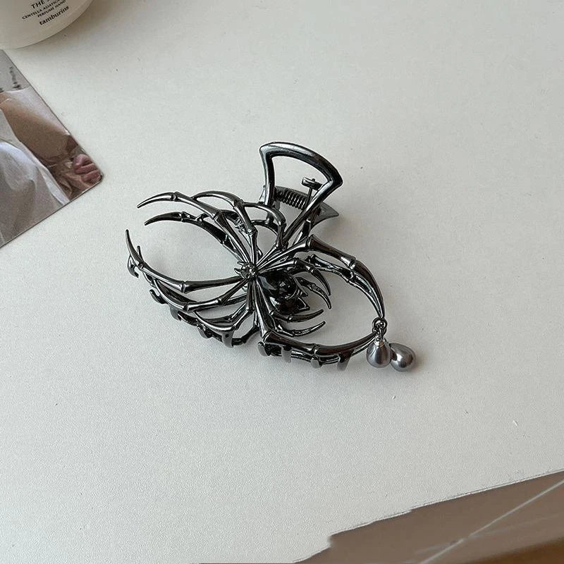 Gothic Spider Hair Claw Clip