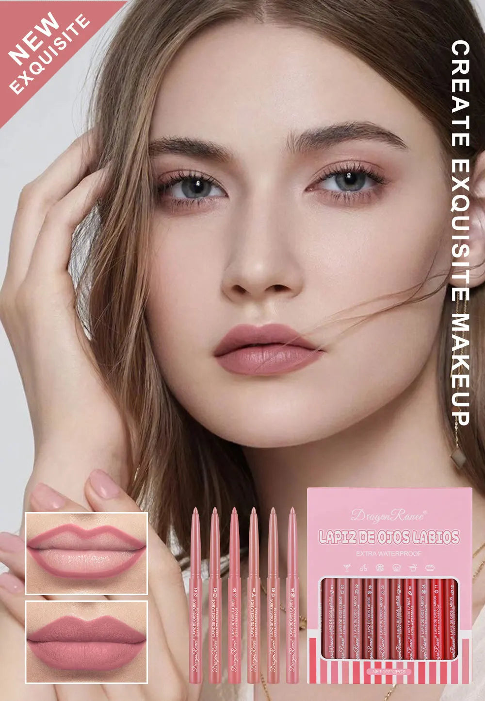 Pink Velvet Lip Set