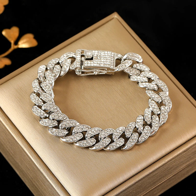 316L Stainless Steel Cuban Chain Bracelet