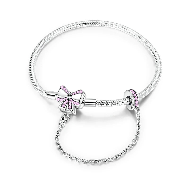 Star Moon Sun 925 Silver Charm Bracelet