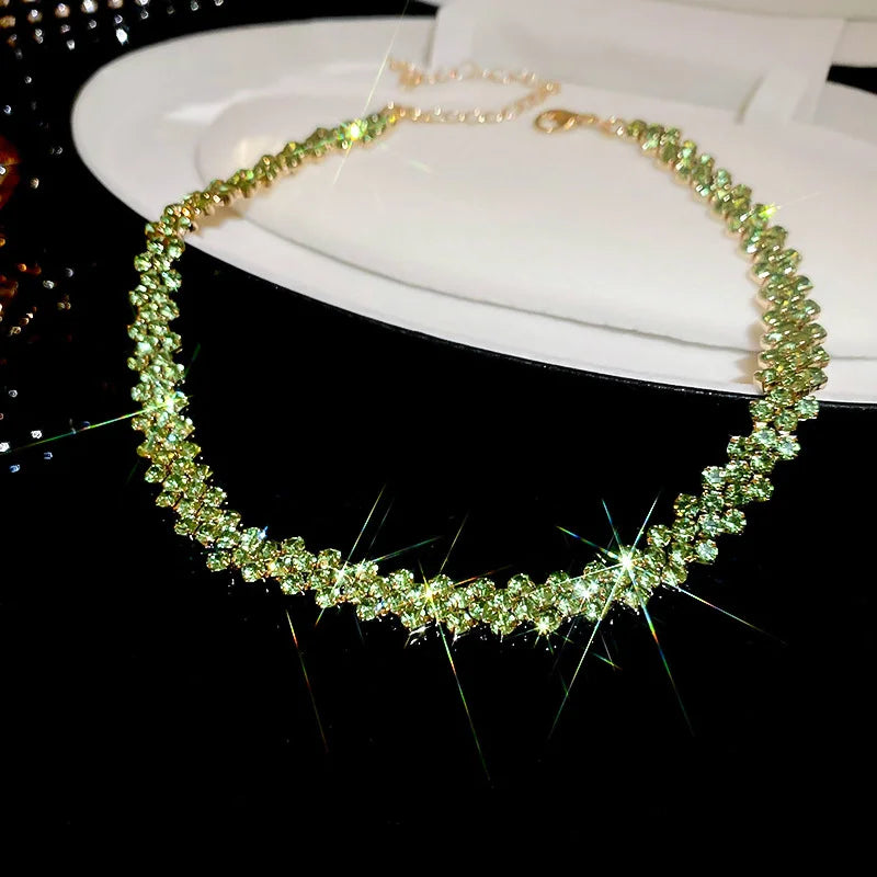 Luxury Full Rhinestone Choker Necklace