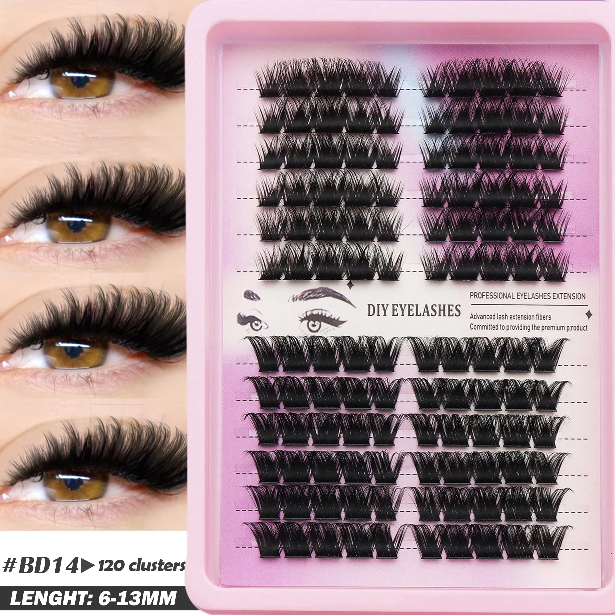 Fluffy Oblique Lash Extensions
