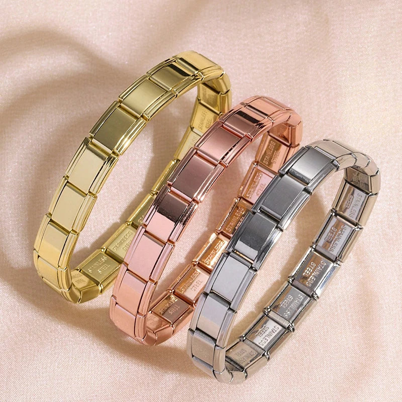 Italian Charm Stainless Steel Bracelet