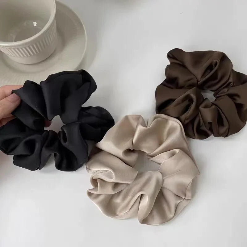 1pcs Women Silk Satin Scrunchies