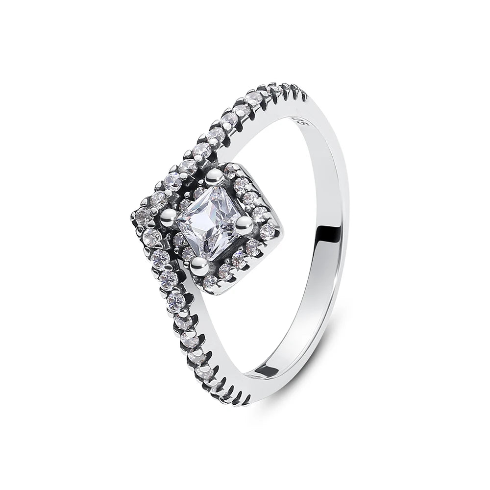 925 Sterling Silver Crown Heart Ring