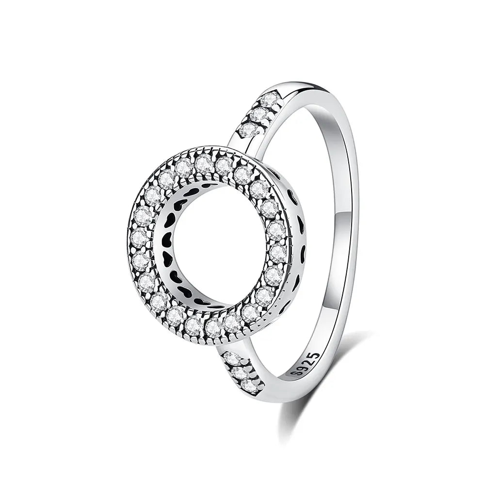 925 Sterling Silver Crown Heart Ring