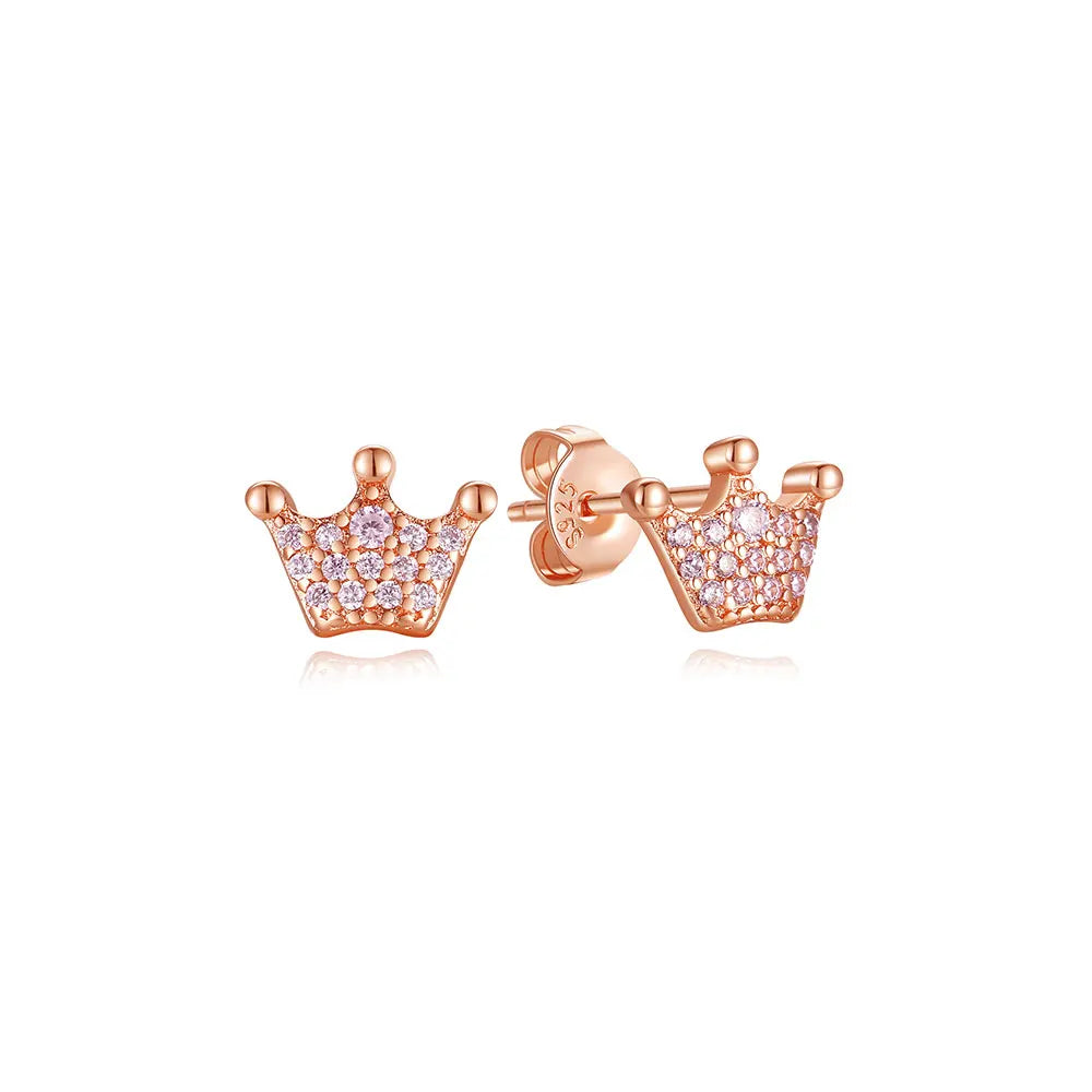 925 Sterling Silver Stud & Hoop Earrings Set