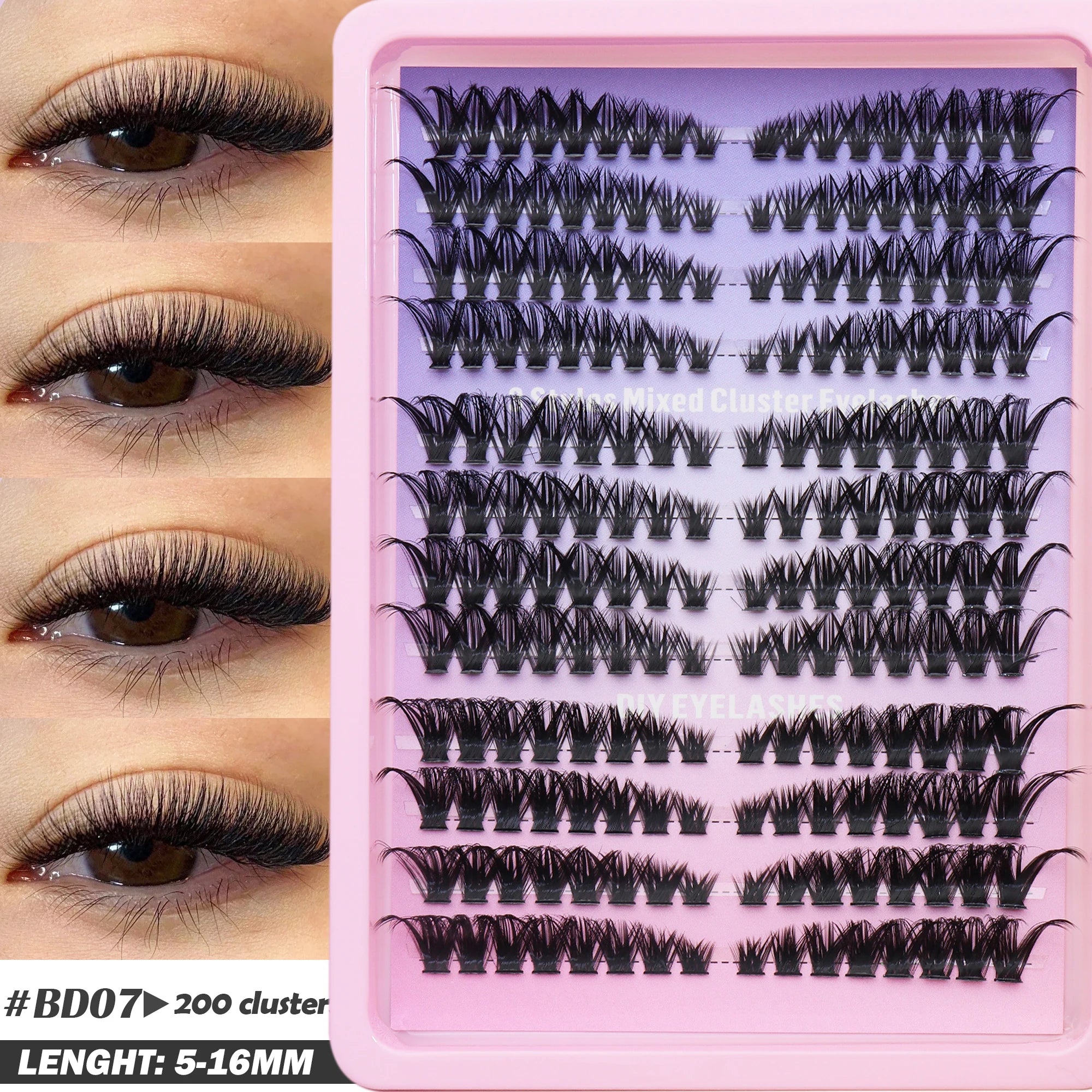 Fluffy Oblique Lash Extensions