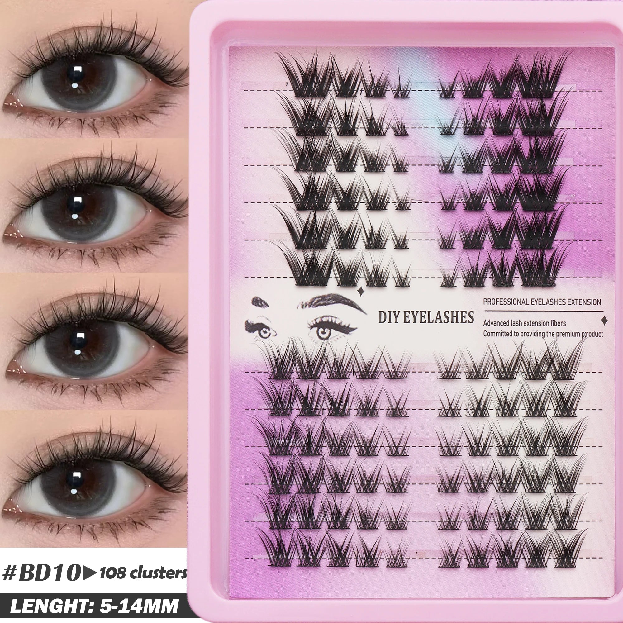 Fluffy Oblique Lash Extensions