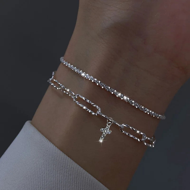 925 Sterling Silver Multi-Layer Coil Bracelet