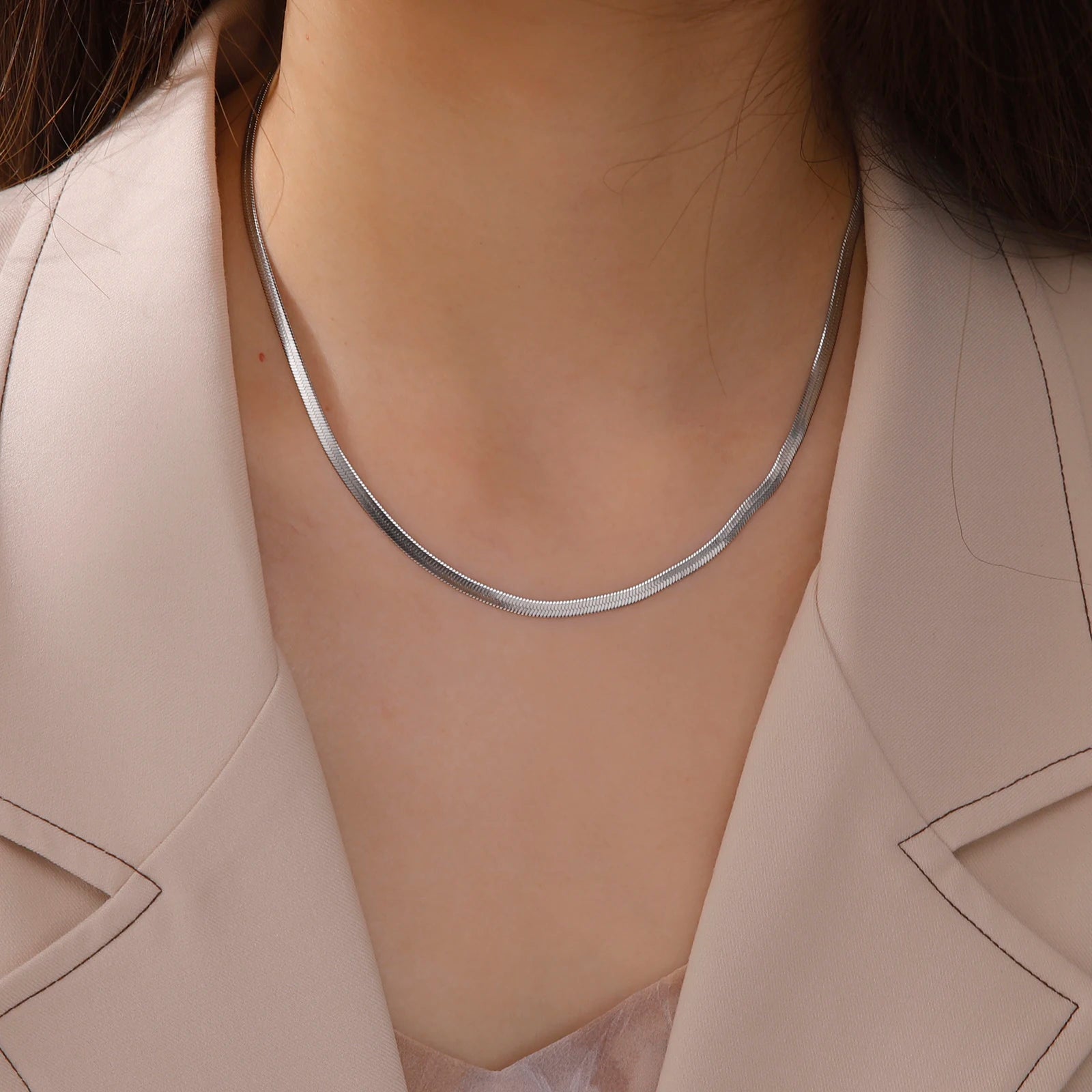 Skyrim Stainless Steel Snake Chain Necklace