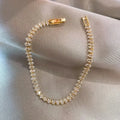 Luxury Roman Crystal Geometric Tennis Bracelet