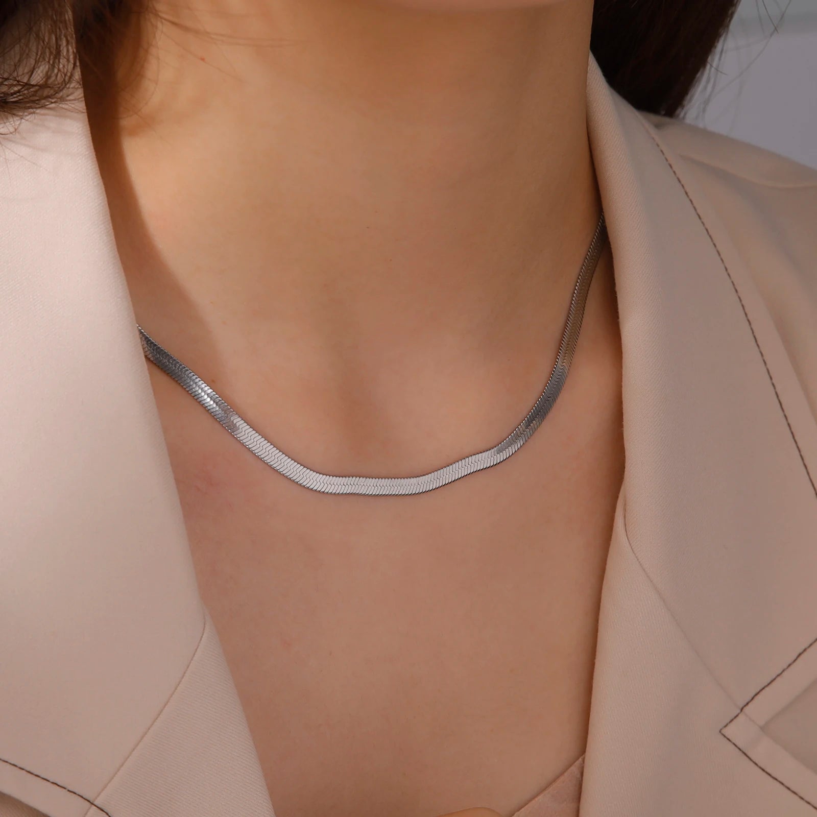 Skyrim Stainless Steel Snake Chain Necklace