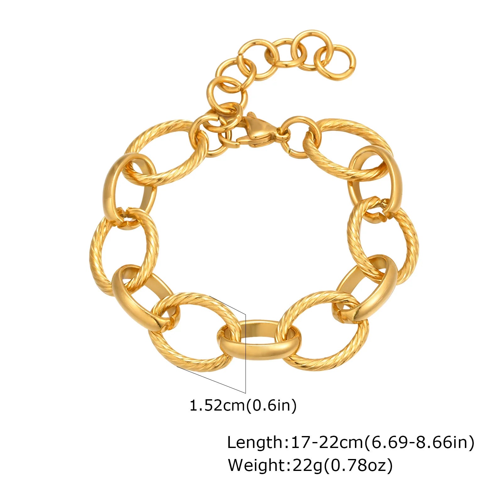Chunky Stainless Steel Link Chain Bracelet