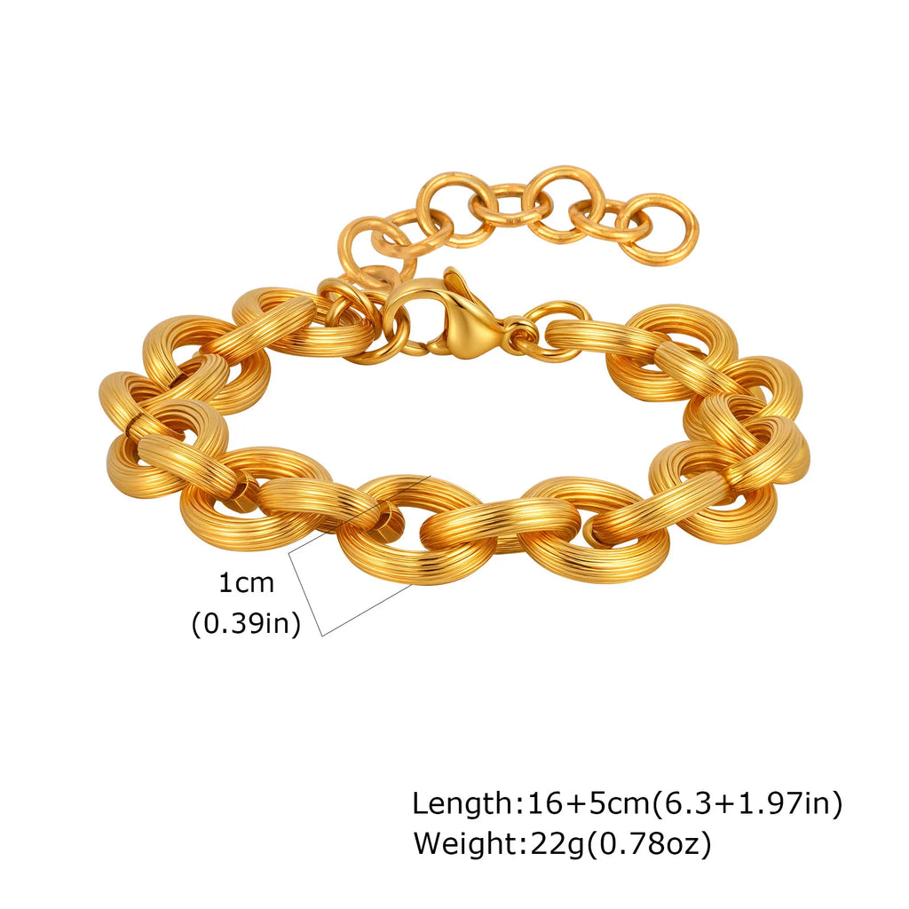 Chunky Stainless Steel Link Chain Bracelet