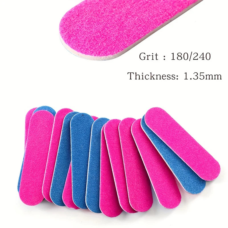 Mini Double-Sided Nail Files & Buffers for Smooth Shaping