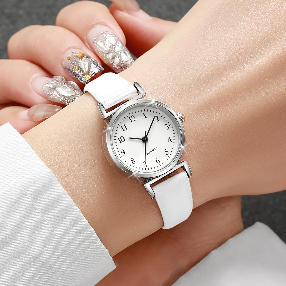 Fashion Small Dial Women Watch – Simple Leather Band Quartz Wristwatch