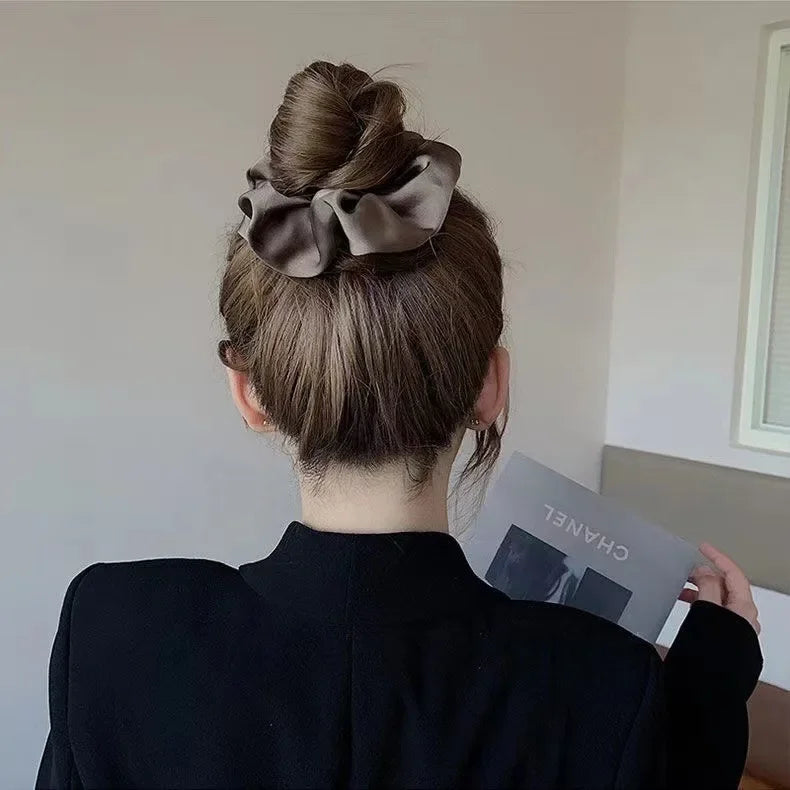 1pcs Women Silk Satin Scrunchies