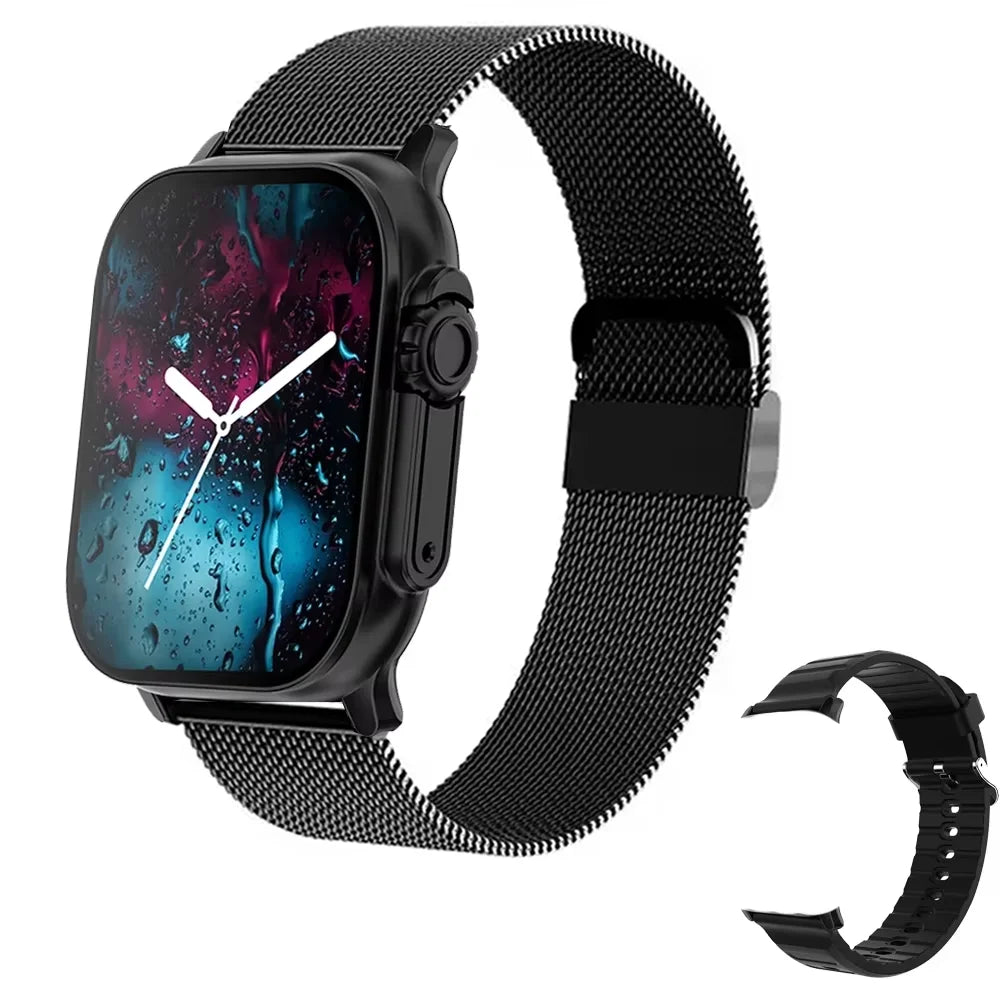 LAXASFIT Smartwatch – calls, messages & heart rate tracking.