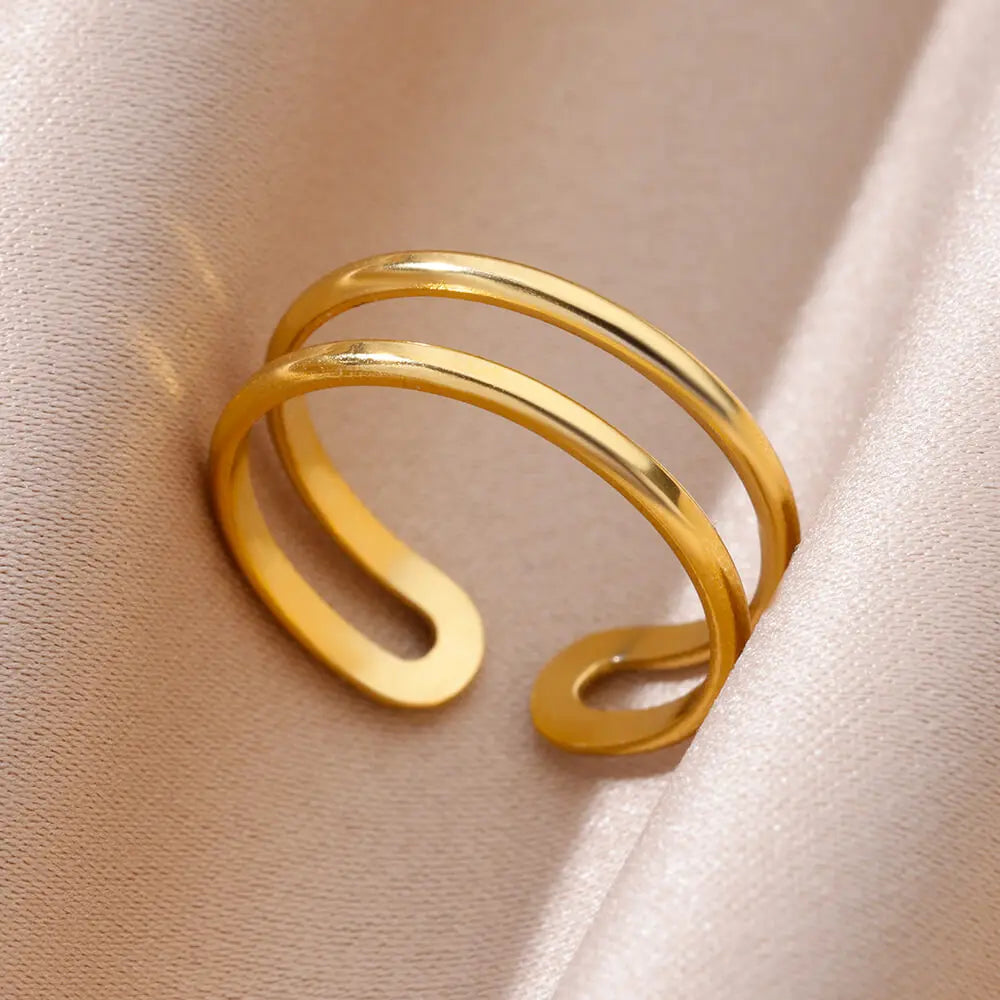 Stainless Steel Chunky Wide Ring