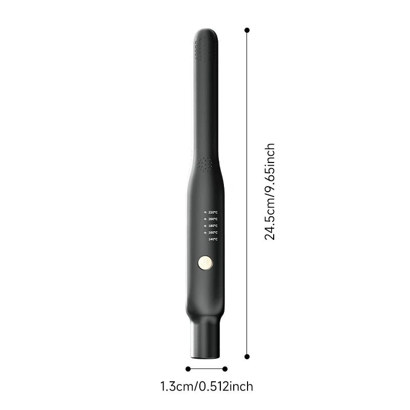2-in-1 Mini Hair Straightener & Curler – Ceramic Fast Heating Portable Flat Iron