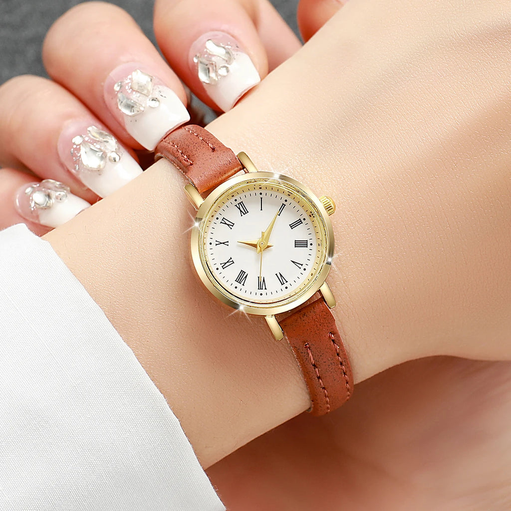 Women’s Fashion Small Roman Dial Quartz Watch
