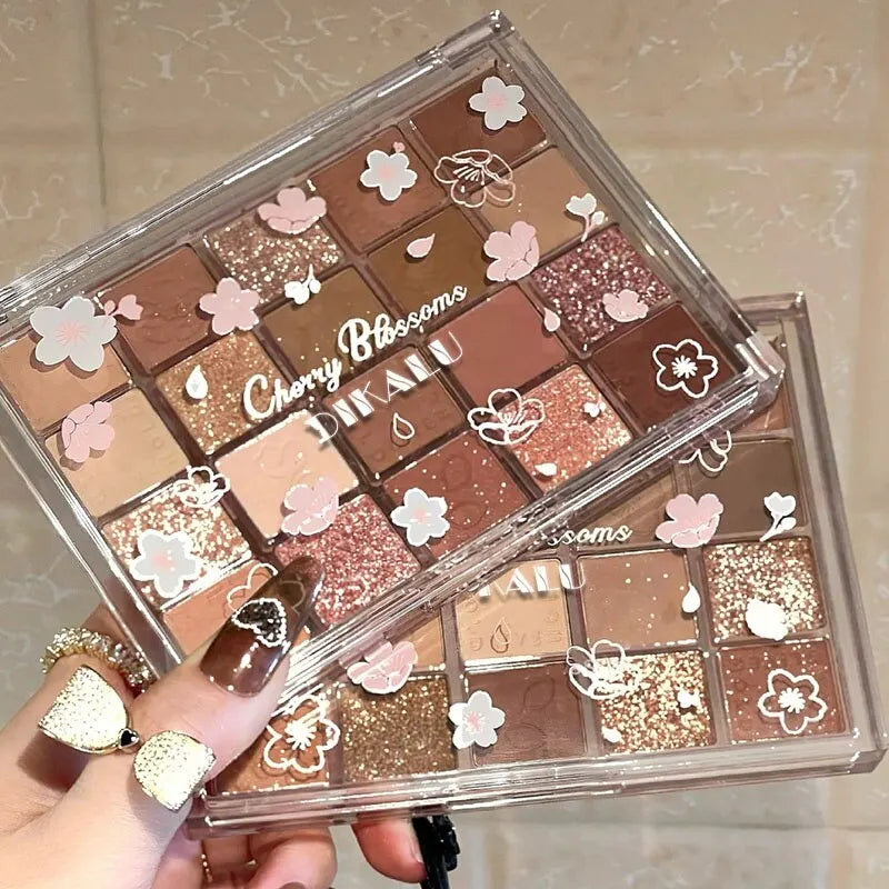 Elegant Cherry Matte & Pearl Palette