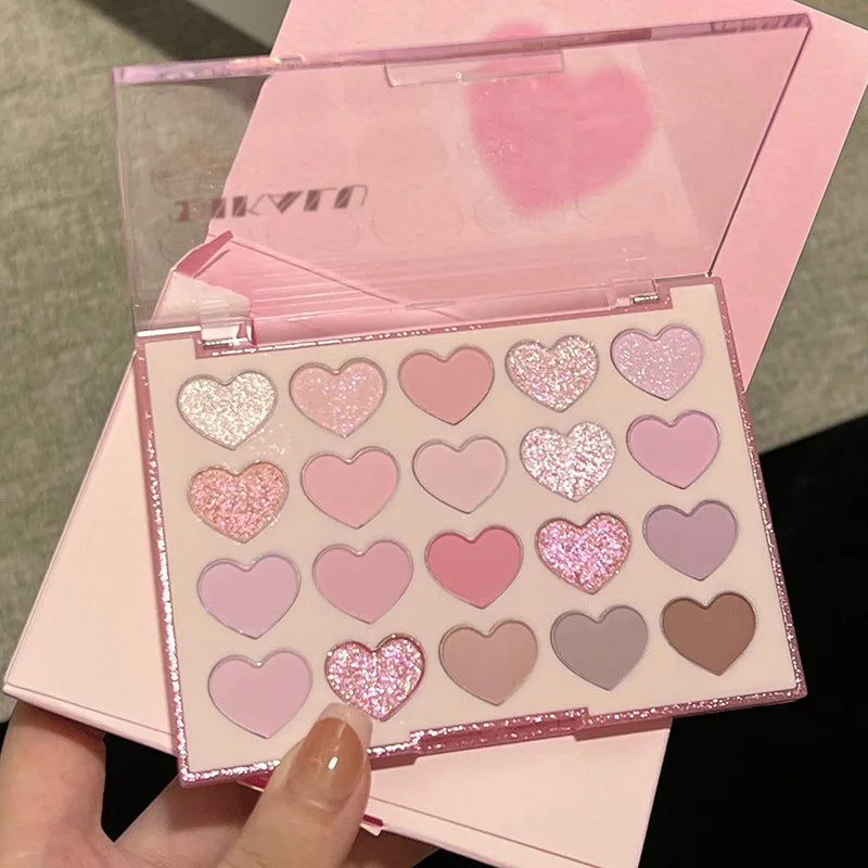 Romantic Pearl Heart Makeup Palette