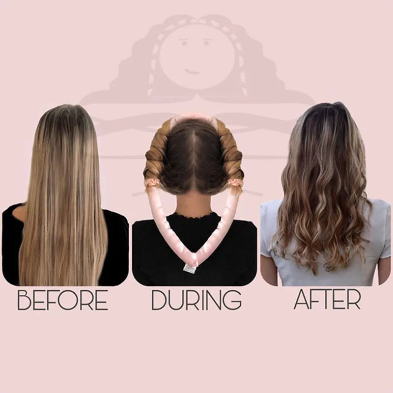 1-2 Set Heatless Curling Rod Headband