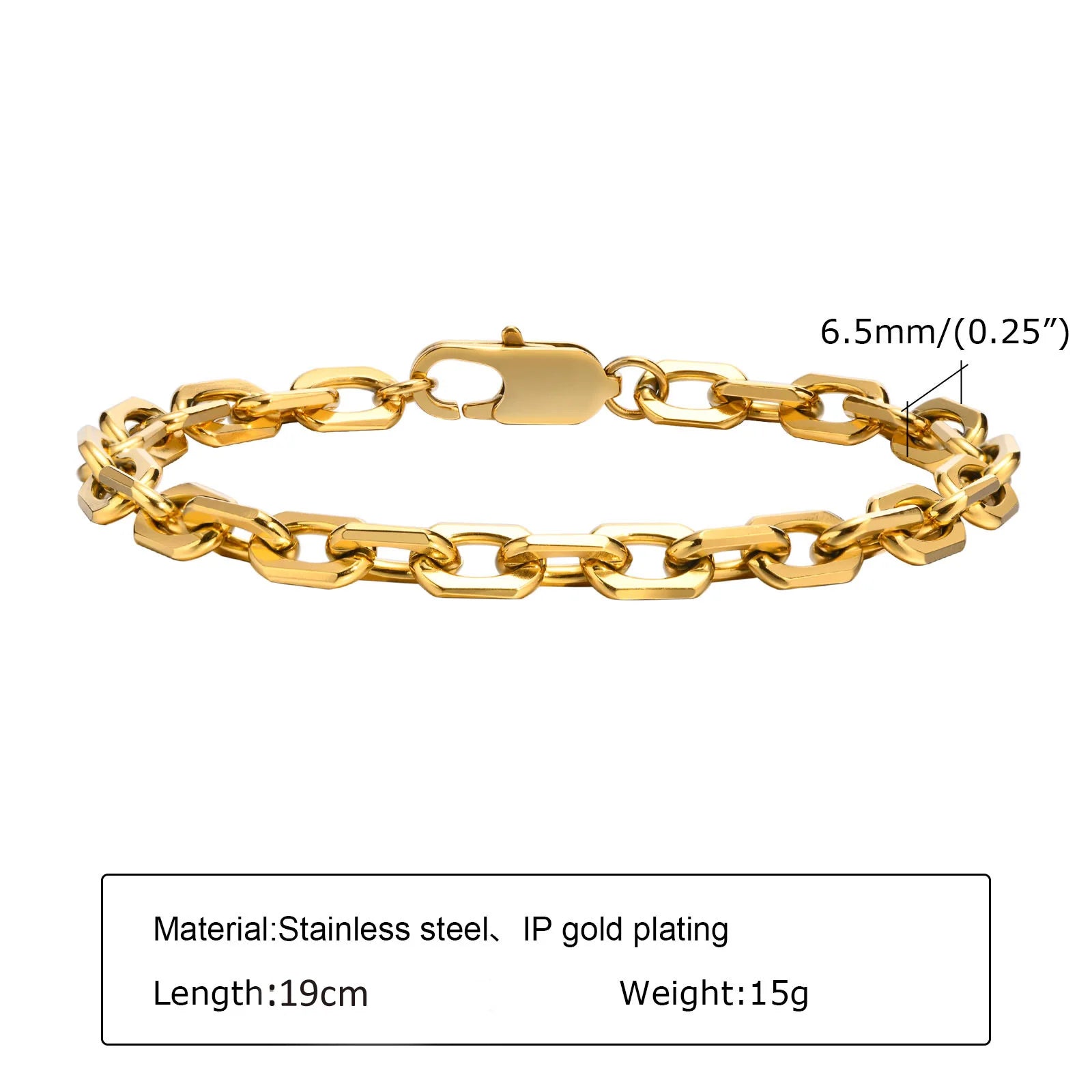 Chunky Stainless Steel Link Chain Bracelet