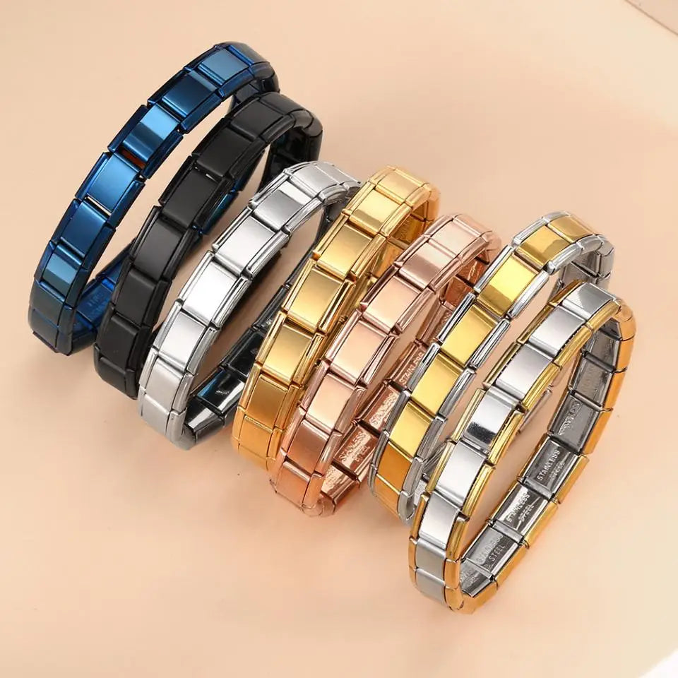 Classic Stainless Steel Italian Chain Link Bracelet