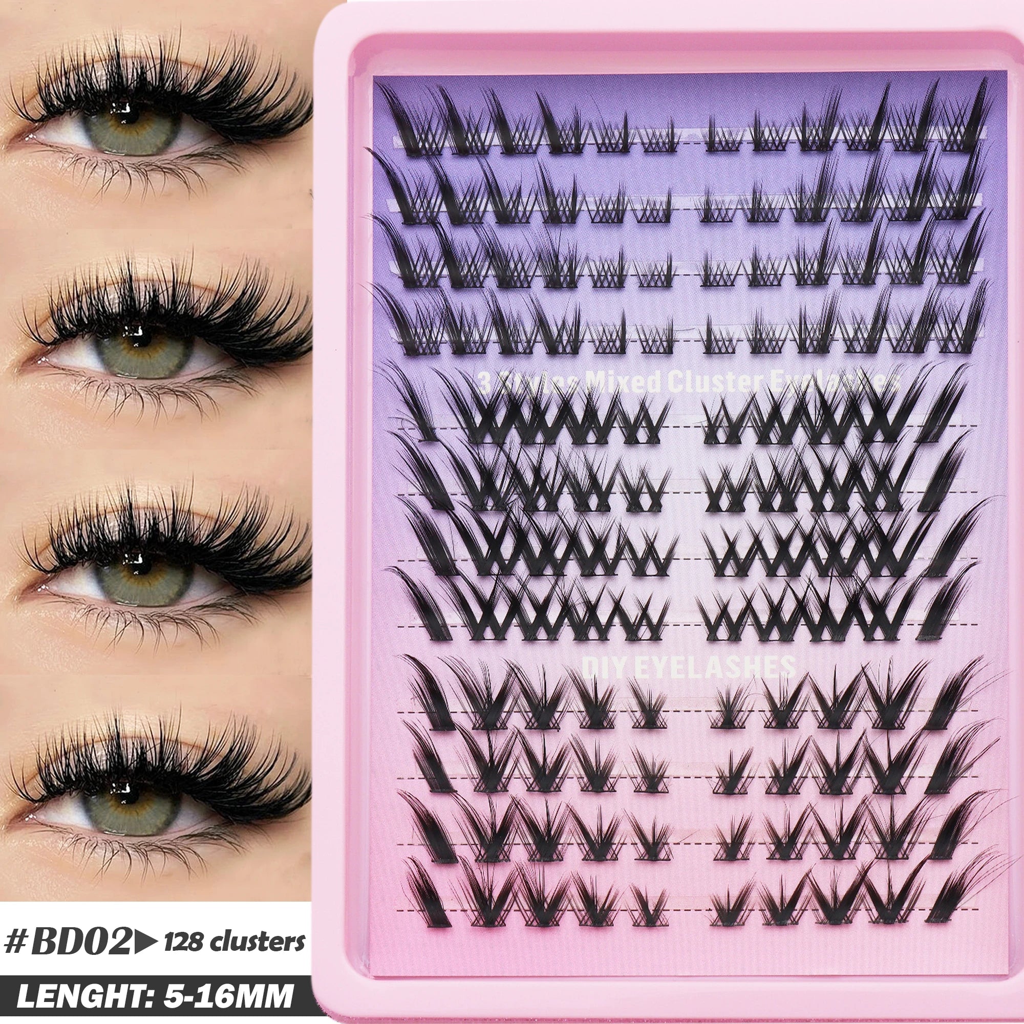 Fluffy Oblique Lash Extensions