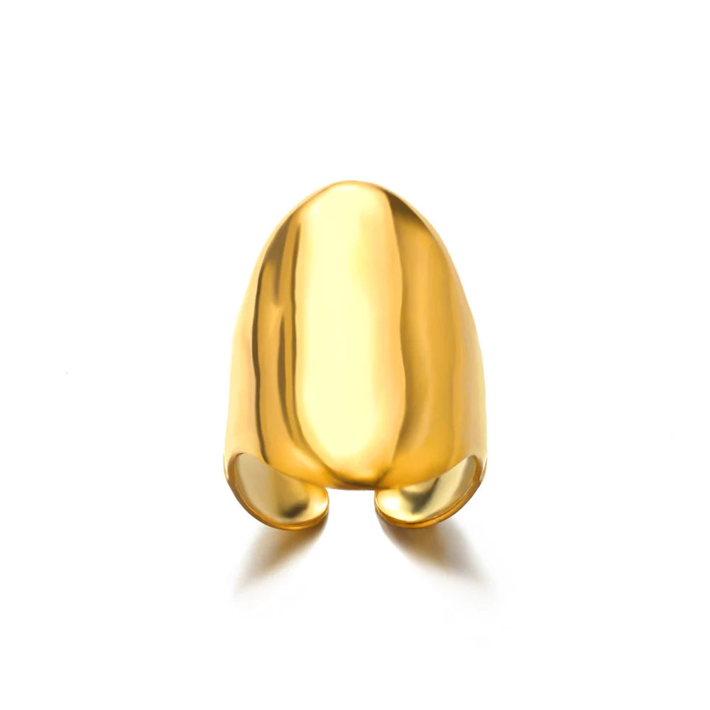 Luxury 316L Gold Stainless Steel Ring