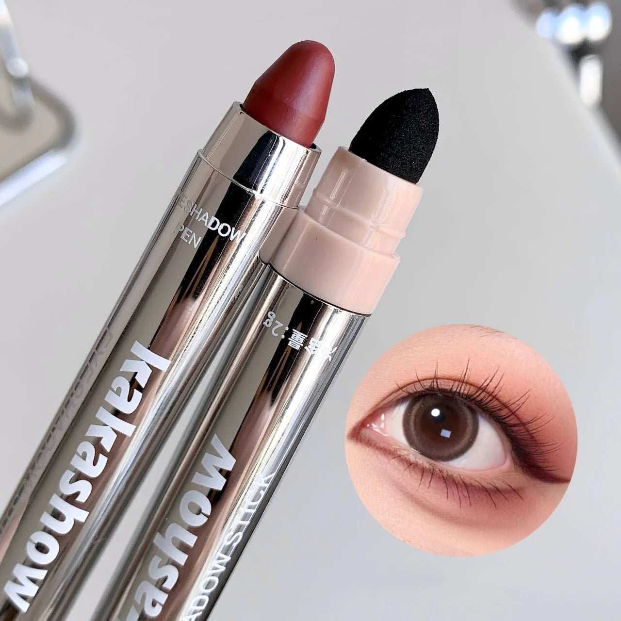 Bold Red Metallic Eye Stick