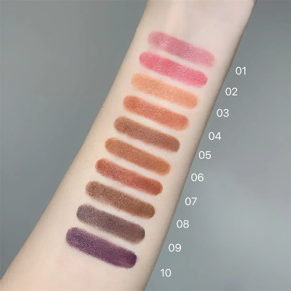 ‌10 Color Smooth Brown Lipstick Set