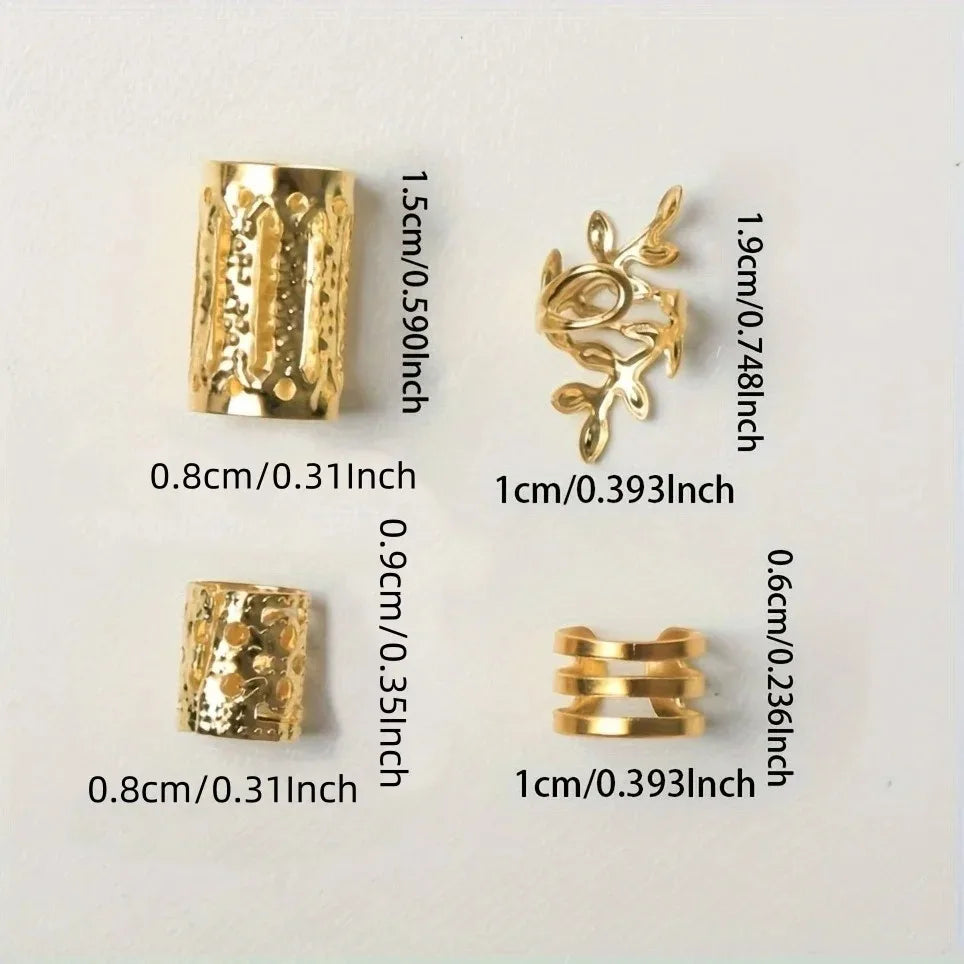 40PCS Women’s Hollow Hair Rings Set