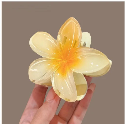 New Hawaiian Gradient Flower Hair Clips