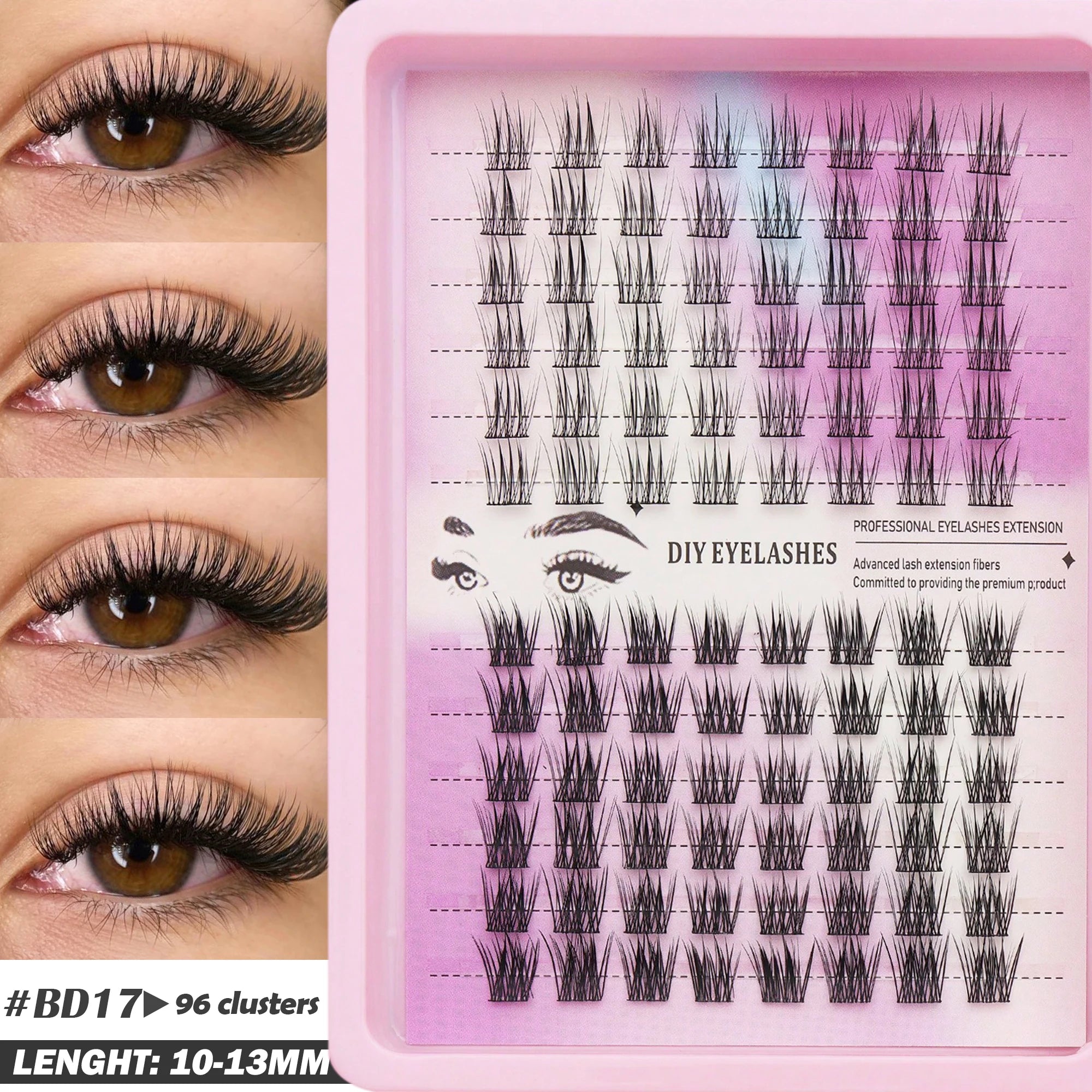Fluffy Oblique Lash Extensions