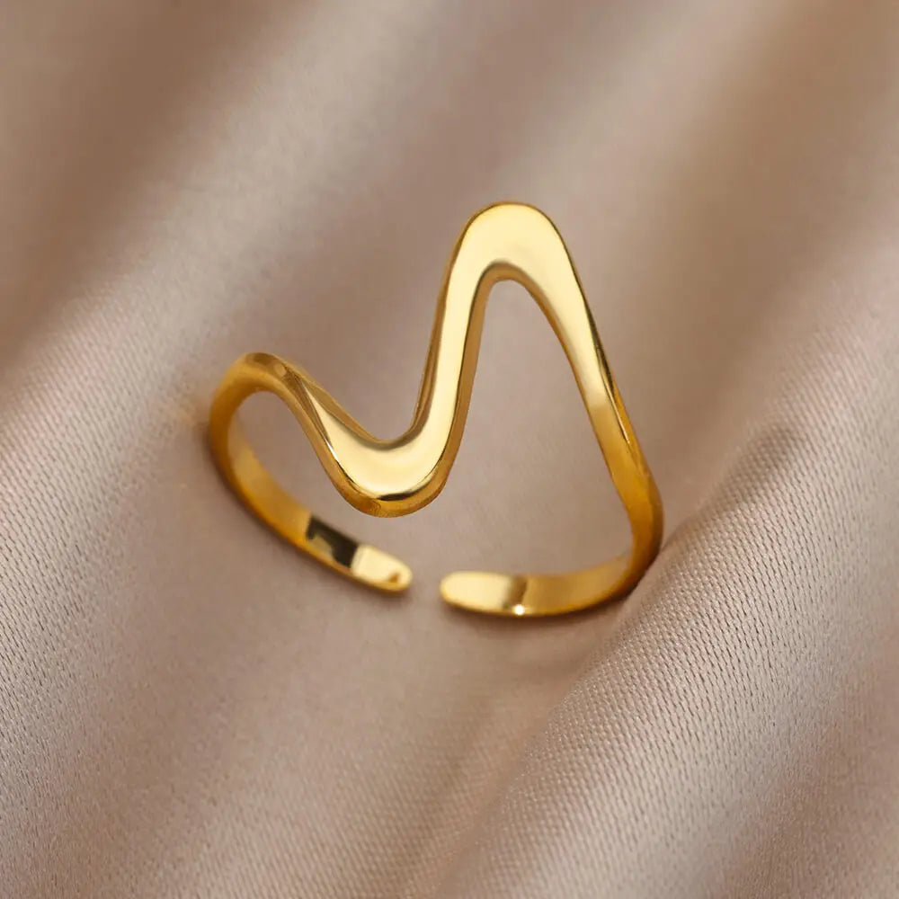 Stainless Steel Chunky Wide Ring
