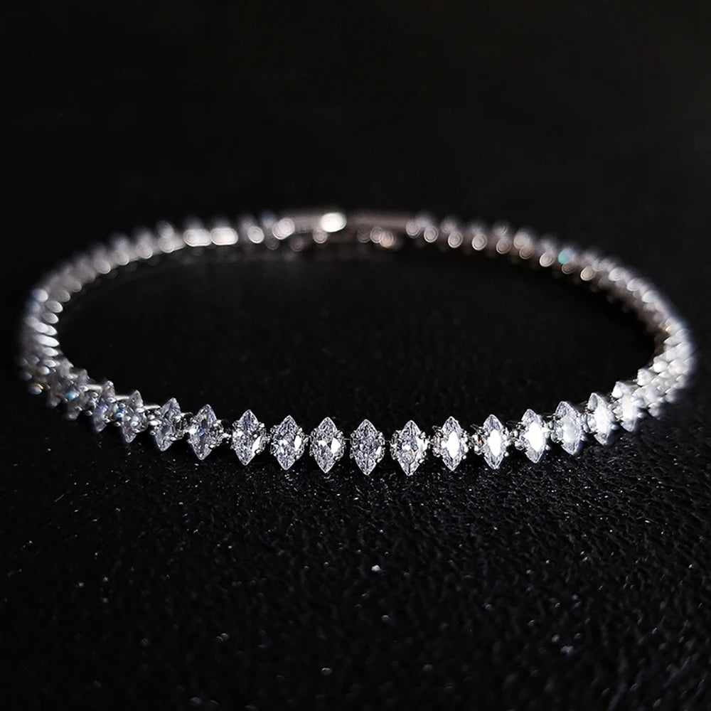 Luxury Marquise Oval Square Cut Tennis Bracelet