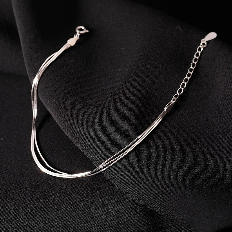 925 Sterling Silver Multi-Layer Coil Bracelet